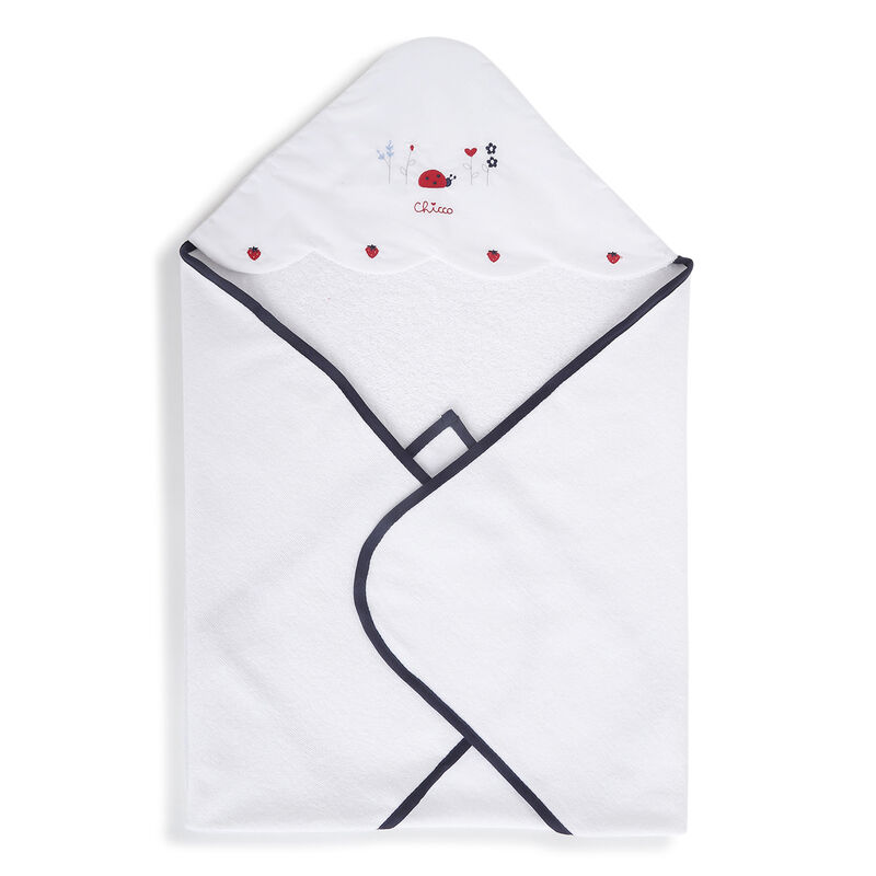 Girls White Woven Bathwrap image number 2